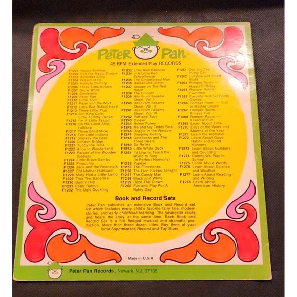 Peter Pan Records Snow White & The Seven Dwarfs 45 RPM Vinyl Record Set - Picture 4 of 10